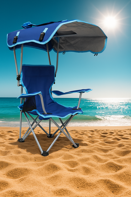 Silla con sombrilla